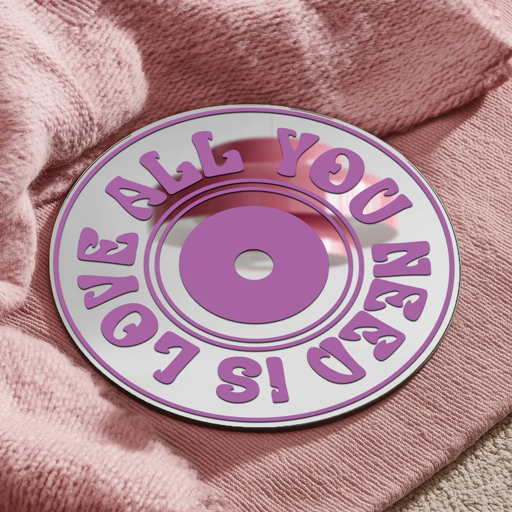 Стикер за огледало S42 – CD- All you need is love 89x89