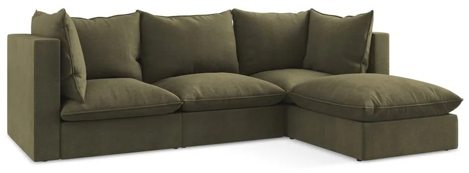 Ъглов диван в цвят каки (десен ъгъл) Manao – Makamii