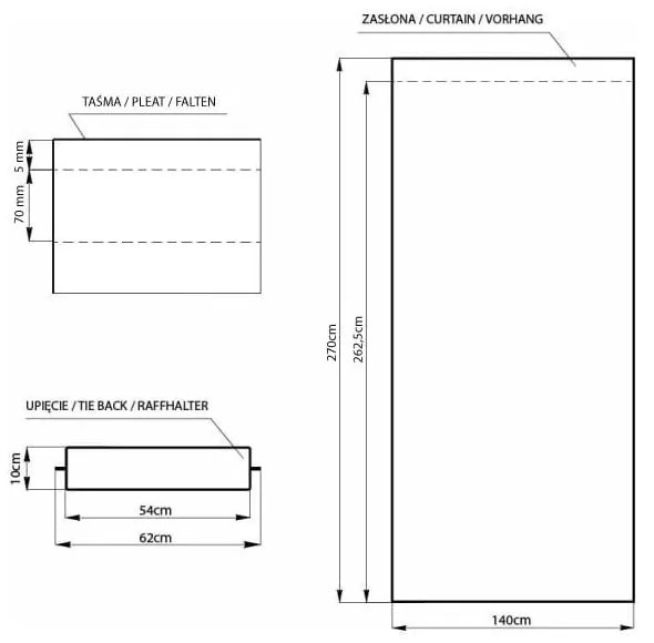 Сиво-бежово затъмняващо перде 140x270 cm Kierra – Restilo