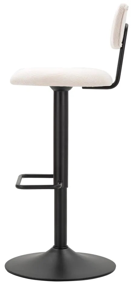 Бяло-черен бар стол с регулируема височина (височина на седалката 61 cm) Tina – Mauro Ferretti
