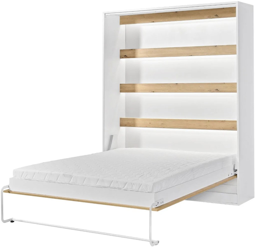 Стенно Легло Етер II-Натурален-Черен-120 х 200