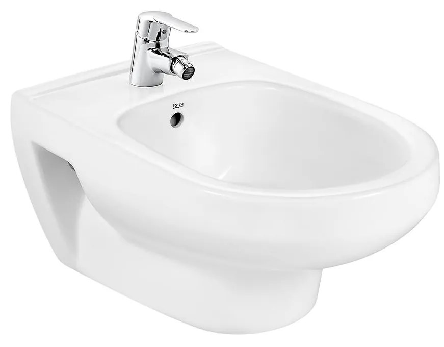 Окачено биде, A35530500S, Roca, бяло, 35.5х54.5х40см