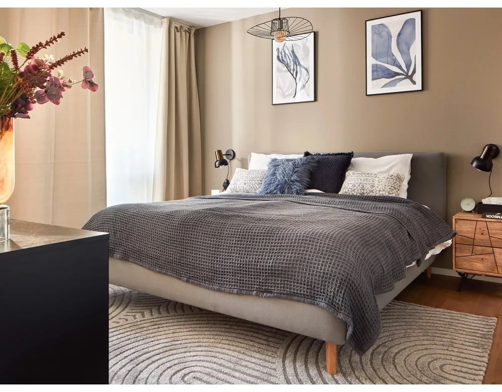 Сив килим Yen One, 80 x 150 cm - Universal