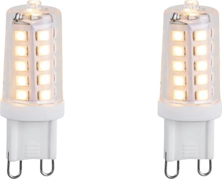 Комплект от 2 димируеми LED крушки G9 3W 250lm 3000K