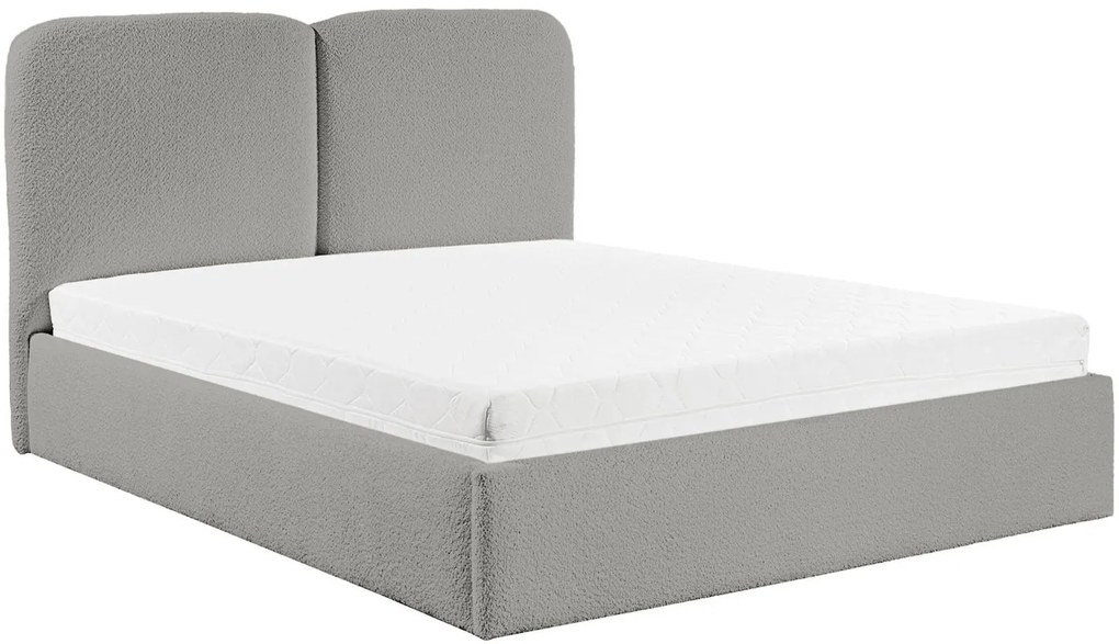 Облегнато легло Heaven-Сиво-140 x 200