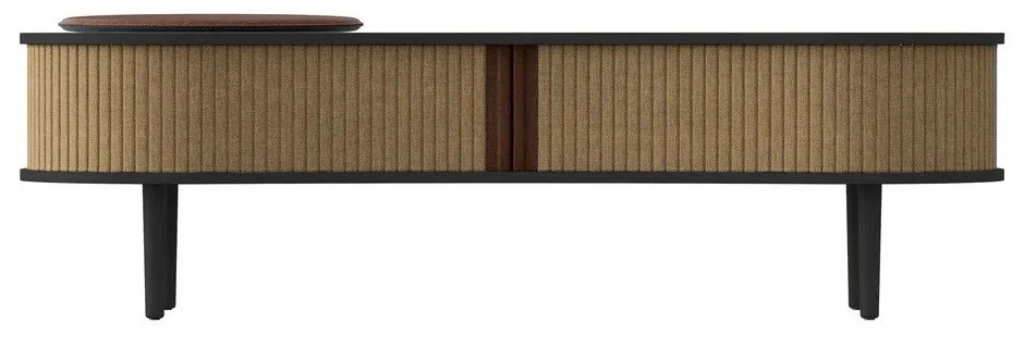 Кафява ТВ масичка от дъб 140x40 cm Audacious - UMAGE