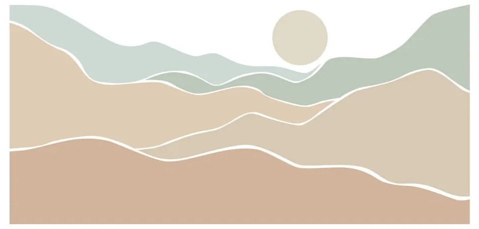 Стикер за стена 185x90 cm Desert Sunrise - Ambiance