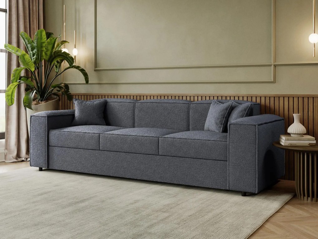 Диван Santos триместен-Тъмно сиво