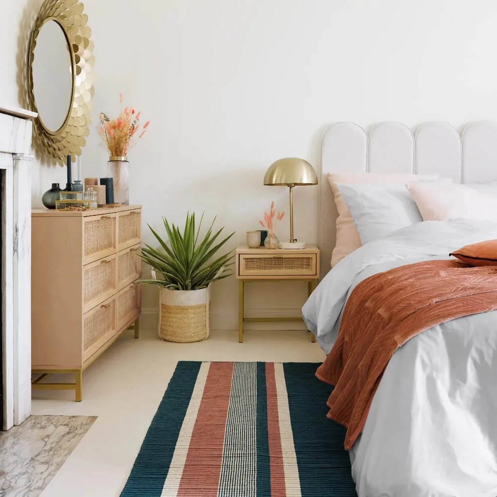 Спално бельо atmosphera Landiha, 260x240 cm, Памук перкал - Охра