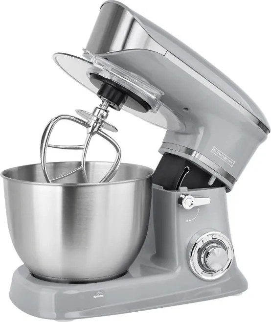 Кухненски робот 3в1 Royalty Line RL-PKM1900.7BG, 1900W, 6.5 литра, Блендер, Миксер, Месомелачка, Сребрист