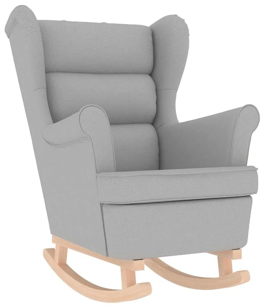 4016929 vidaXL Люлеещ се стол Cloud Grey 74x90x102 cm Fabric