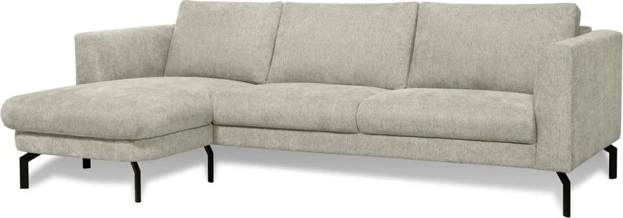 Светлосив ъглов диван (ляв ъгъл) Gomero – Scandic