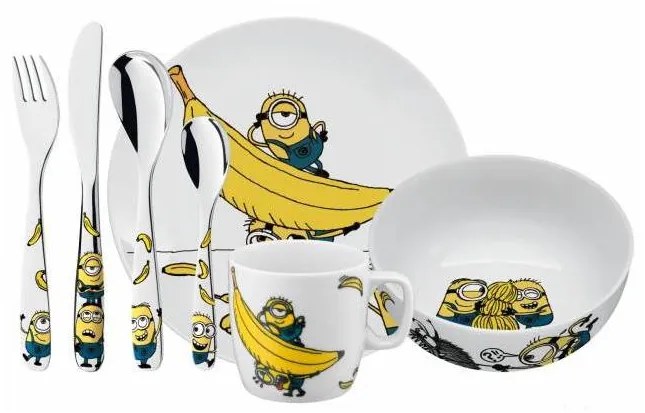 WMF - Детски комплект за хранене MIMONI, 7 части