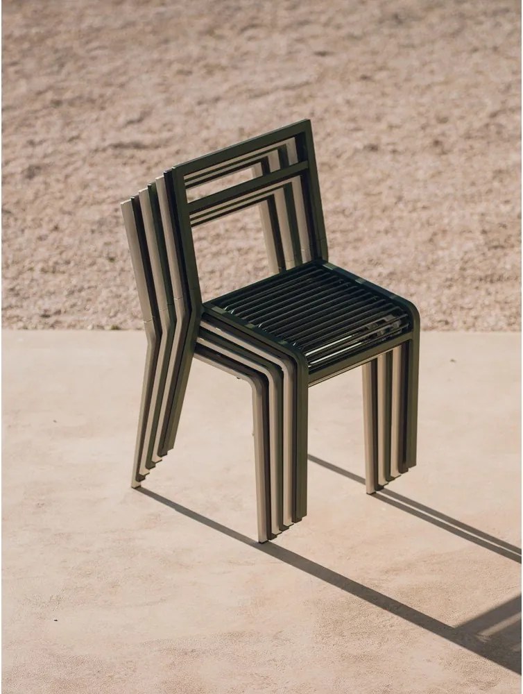 Зелен градински стол метален Oto – noo.ma