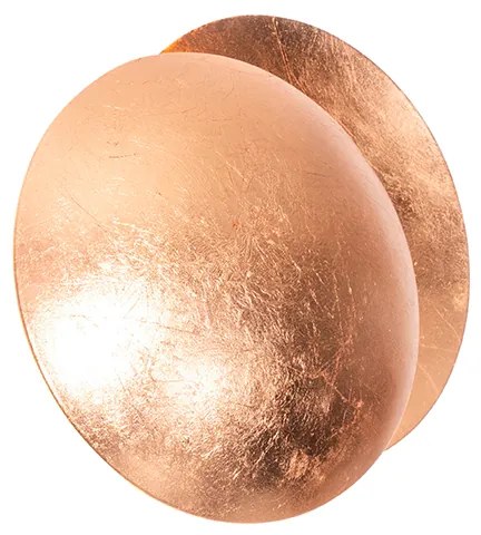 Модерна медна кръгла стенна лампа 20cm - Sunrise
