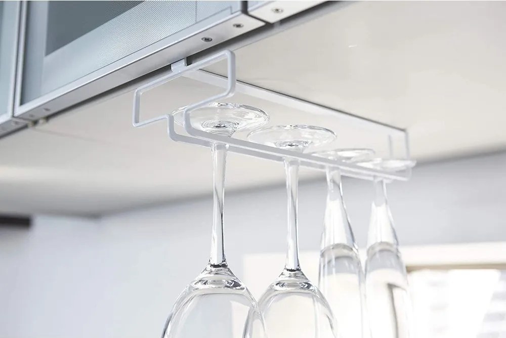 Бял висящ метален държач за чаши Tower – YAMAZAKI