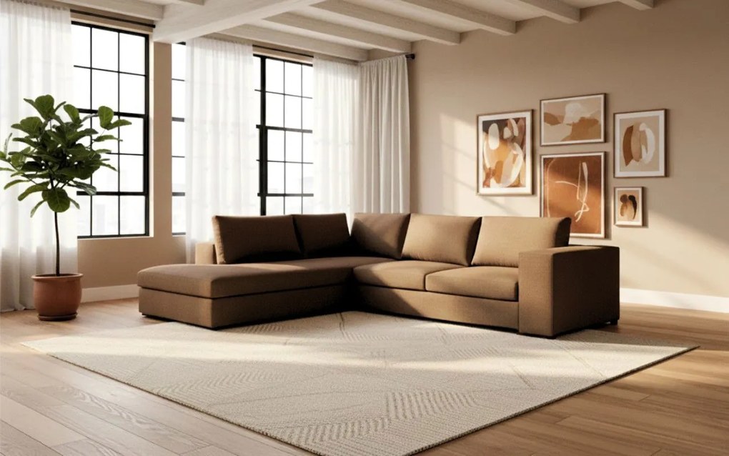 Ъгъл диван Carla-Right-280φ 220β-MInk