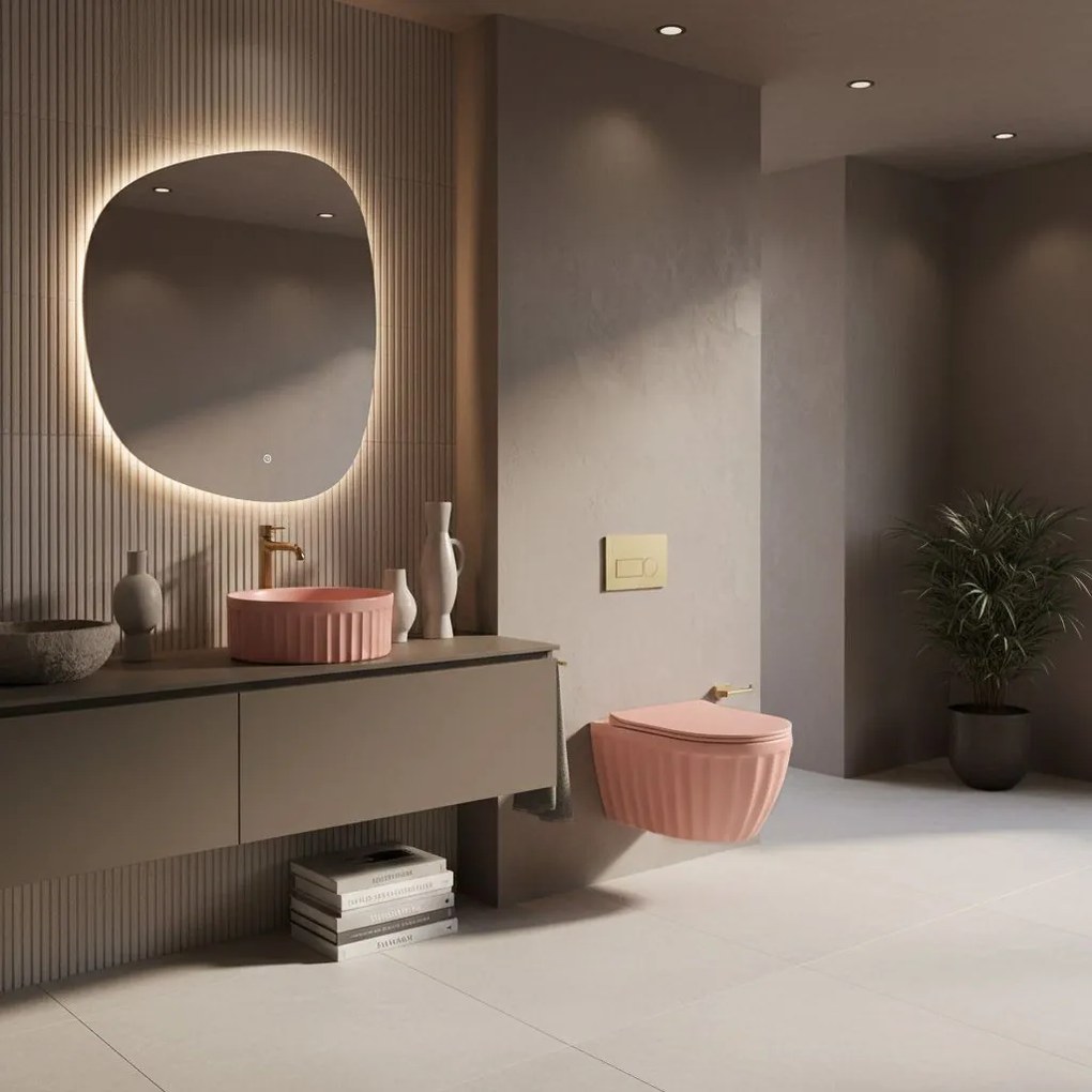 Умивалник за плот DUO Sweet Pink Matt