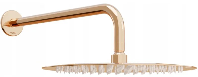 Mexen Slim дъждопръскачка 30 см с душов крак, розово злато - 79230211-60