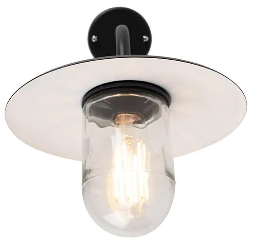 Интелигентна външна стенна лампа черна IP44 с WiFi A60 - Мюнхен