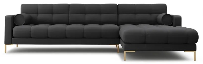 Тъмносив ъглов диван (десен ъгъл) Bali – Cosmopolitan Design