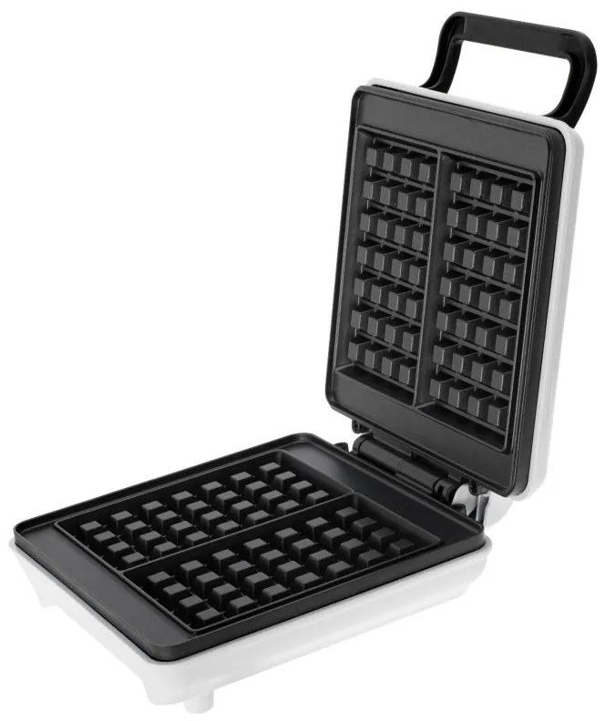 Гофретник Mesko MS 3091, 1800W, Незалепващо покритие, 2 плочи, Неплъзгащи се крачета, Бял