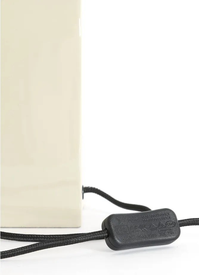 Кремава метална настолна лампа (височина 38 cm) Cardona – Light & Living