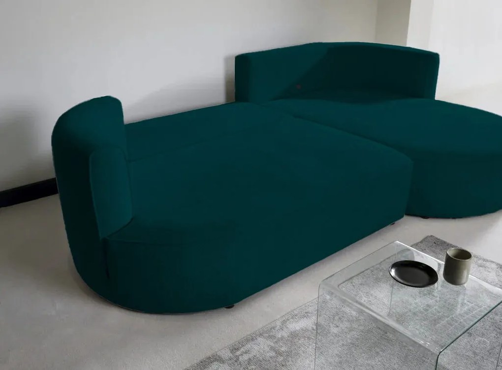 Ъглов диван Айрис Мини-зелен-ляв