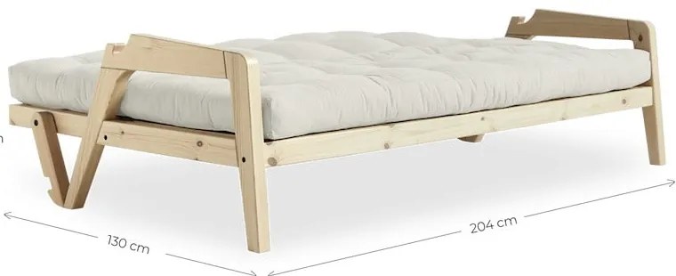 Зелен велурен разтегателен диван 204 cm Grab - Karup Design