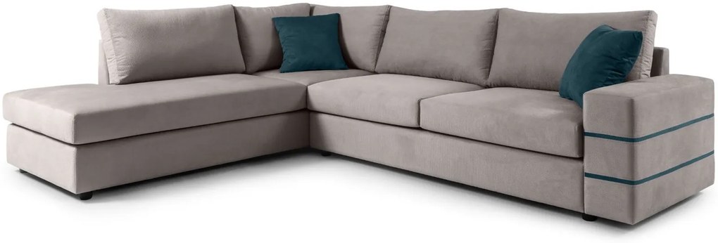 Ъглов диван Holmes-Gray Light-Left