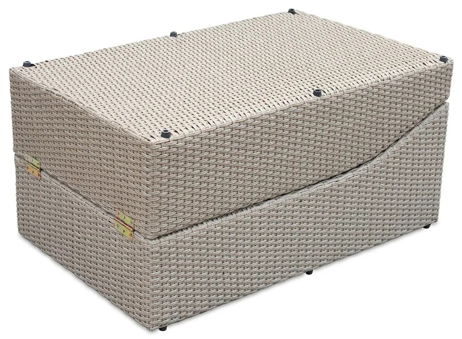 Бял/бежов градински шезлонг от ратан Akland - Bonami Selection