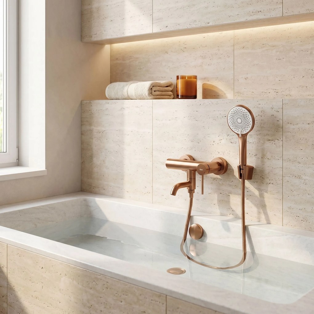Смесител за вана Rea Clif Brushed Copper