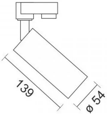 Spot Rail GU10 -Leuko