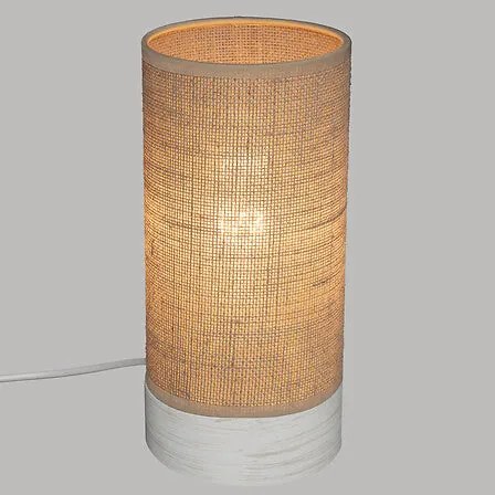 Настолна лампа atmosphera Elva, 27 cm, Естествено дърво