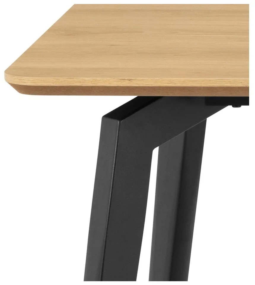 Трапезна маса с дъбов плот 90x160 cm Cadiz – Actona