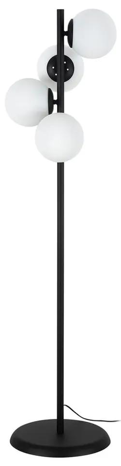 Черна подова лампа , височина 130 cm Owl - Squid Lighting