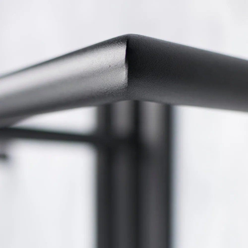 Черна метална стенна закачалка 65 cm Senza – Spinder Design