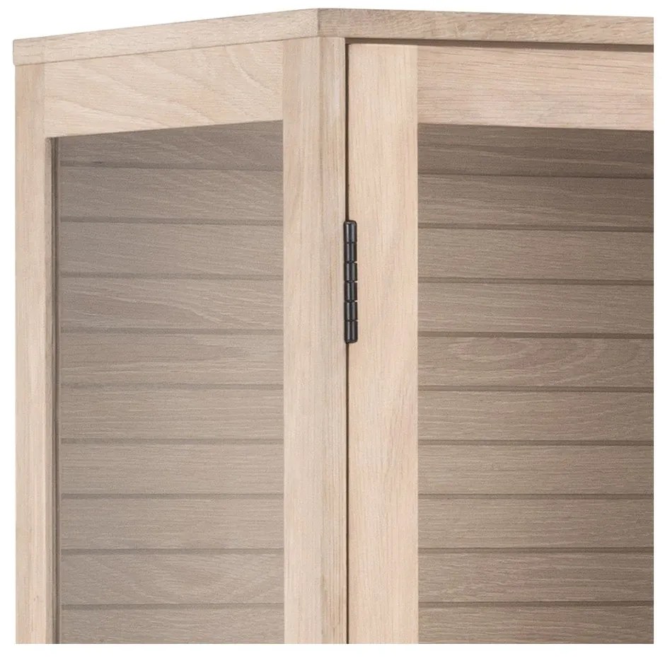 Витрина от дъбов декор в естествен цвят 80x180 cm Linley – Actona