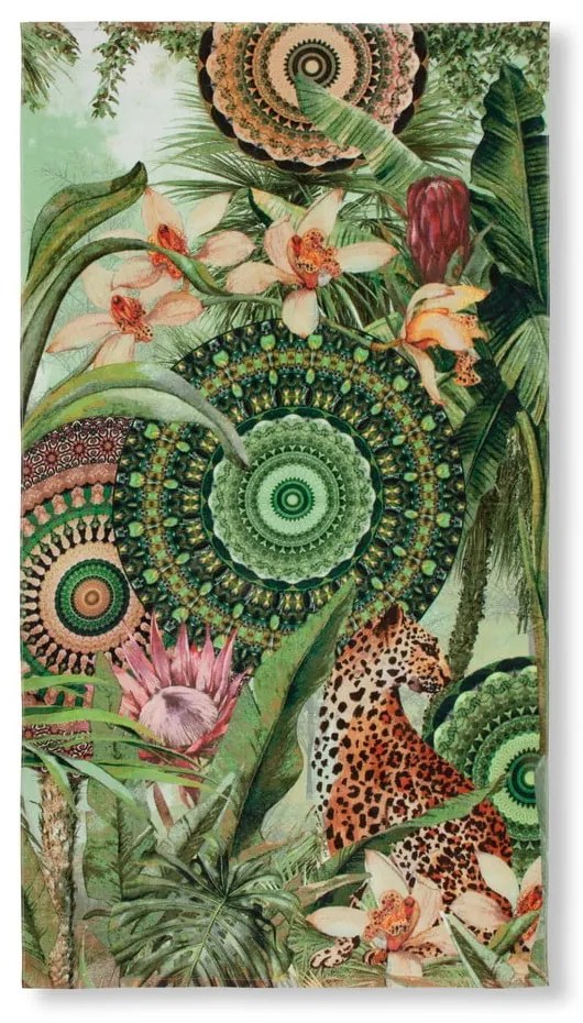 Зелена плажна кърпа 100x180 cm - HIP