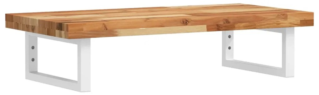 3302736 vidaXL Стенен рафт за мивка, стомана и масивно дърво акация