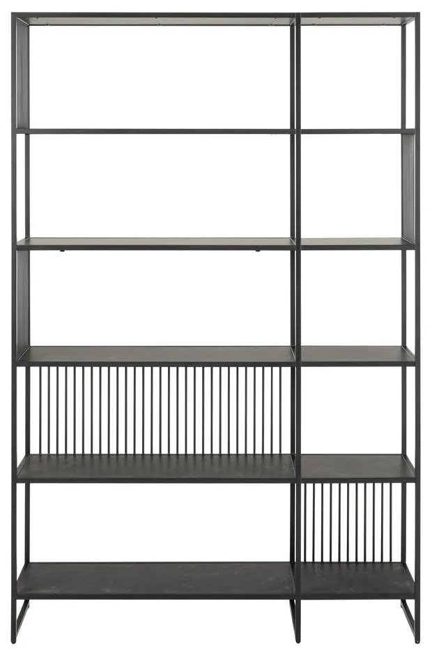 Черна библиотека 120x185x35 cm Strington – Actona