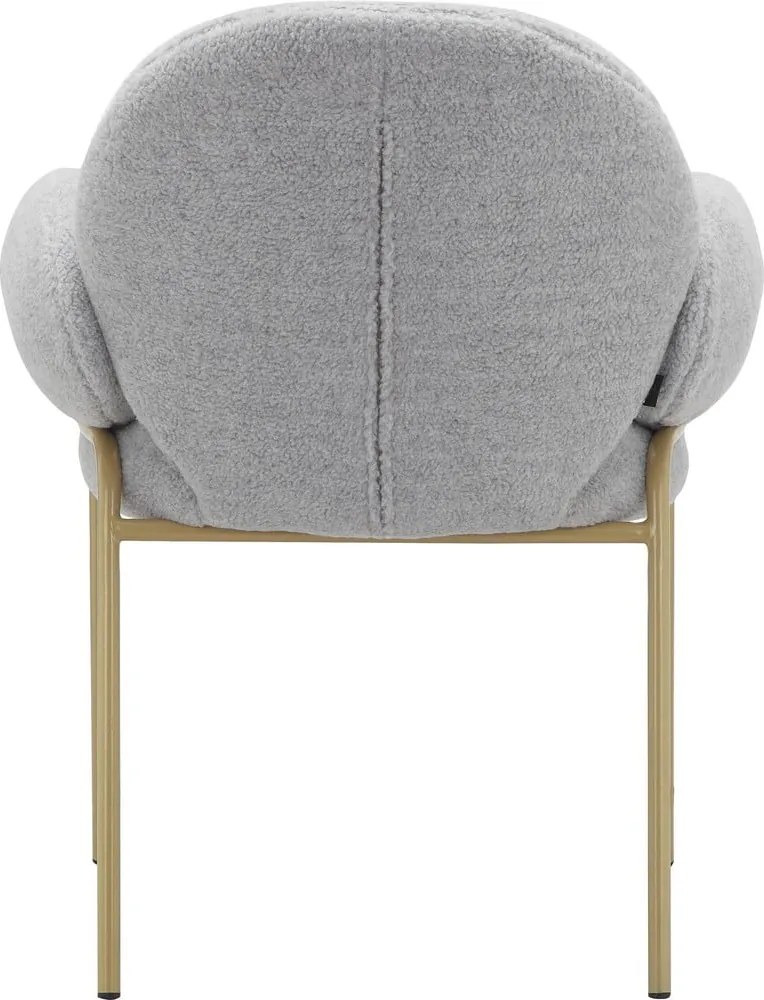 Светлосиви тапицирани трапезни столове в комплект с подлакътници 2 бр. Iwama – Støraa