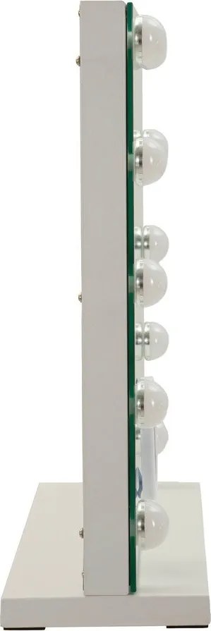 Стенно огледало със светлина и рафт 55x43 cm Hollywood – Mauro Ferretti