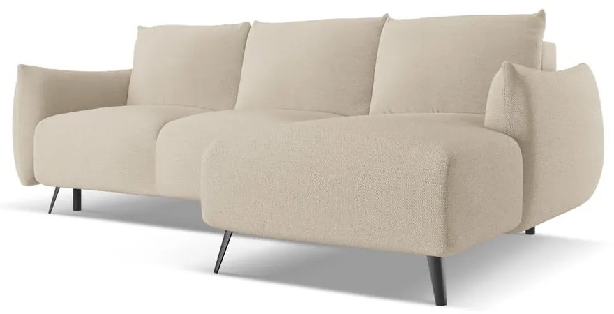 Бежов ъглов диван (десен ъгъл) Malie – Makamii