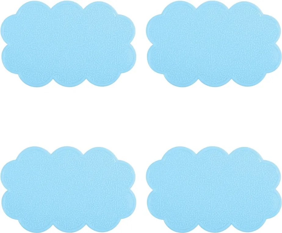 Детски противоплъзгащи подложки за вани в комплект от 4 бр. 9x14,5 cm Nuages – MSV
