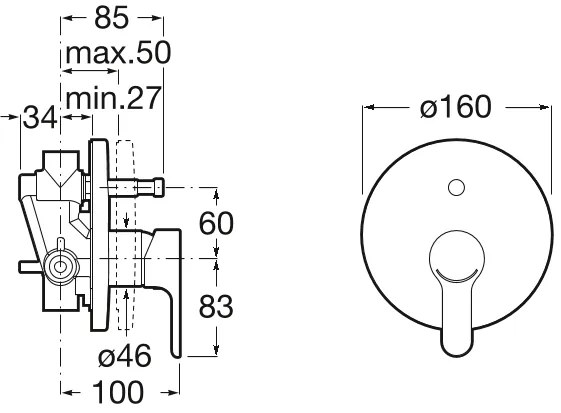 Кран баня Roca L20 II