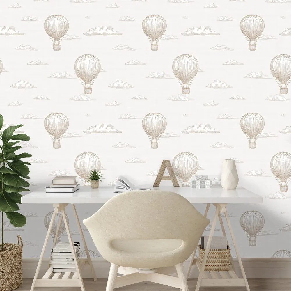 Самозалепващ тапет – Балони с горещ въздух в облаците
