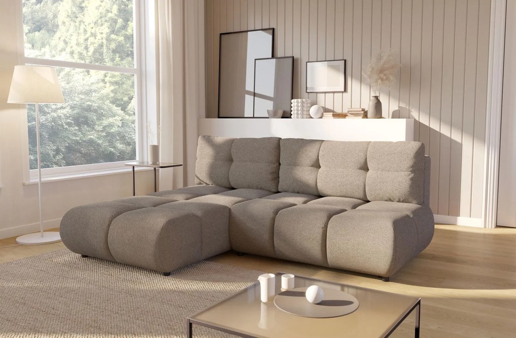 Ъглов Диван Лимо - Кафяв - Ляв