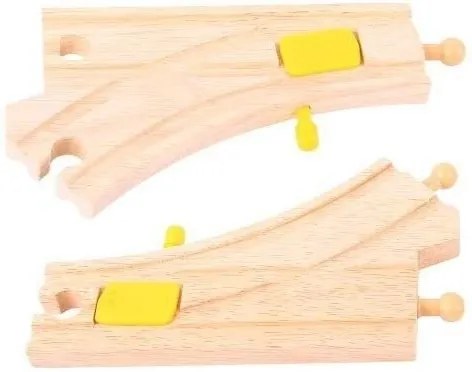 Bigjigs - Дървени разклонения - Механични превключватели