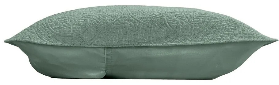 Зелено комплект шалте и калъфка за възглавница от микрофибър 240x260 cm Romane – douceur d'intérieur